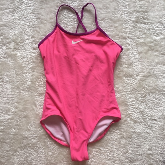 Nike Girls One Piece Swimsuit - Picture 1 of 4